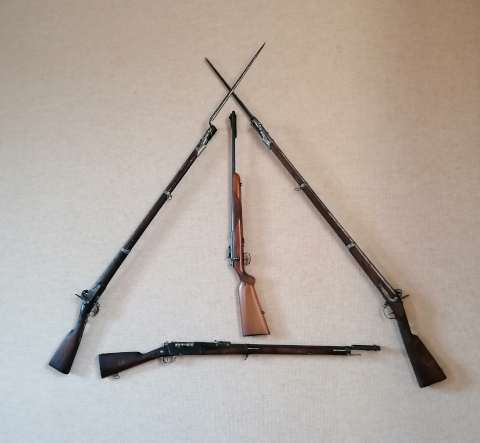 Les armes offertes aux Amis de La Martinerie par la commune de Montierchaume