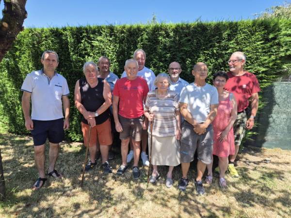 Volunteers with Ms. Petit
